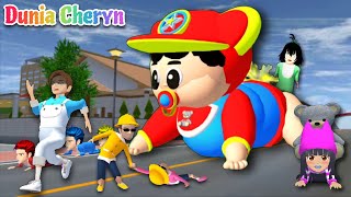 Mainan Baby Cheryn Papa Mama Boy Hidup Jadi Bayi Raksasa 😱 | Mio di Laser Berubah Jadi Bayi