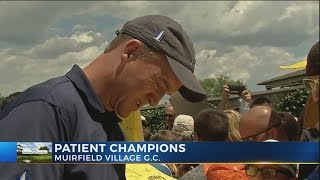 Peyton Manning mingles with 'Patient Champions' at Memorial Tournament