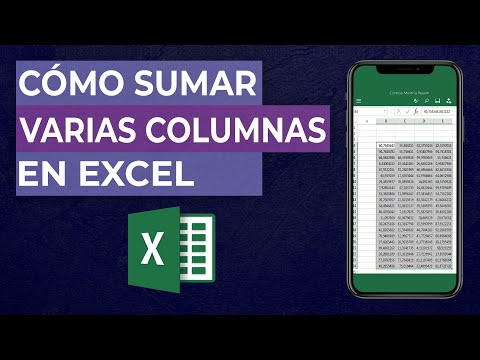 Cómo SUMAR en EXCEL una Columna o Varias Celdas Automáticamente