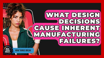What Design Decisions Cause Inherent Manufacturing Failures? - How Things Break