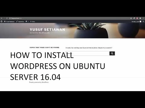 Cara konfigurasi dns, web server, dan install wordpress pada ubuntu server
