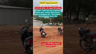 HOSUR - Thalli road Andhivadi stadium back , HNDTA Approved plot for sale.