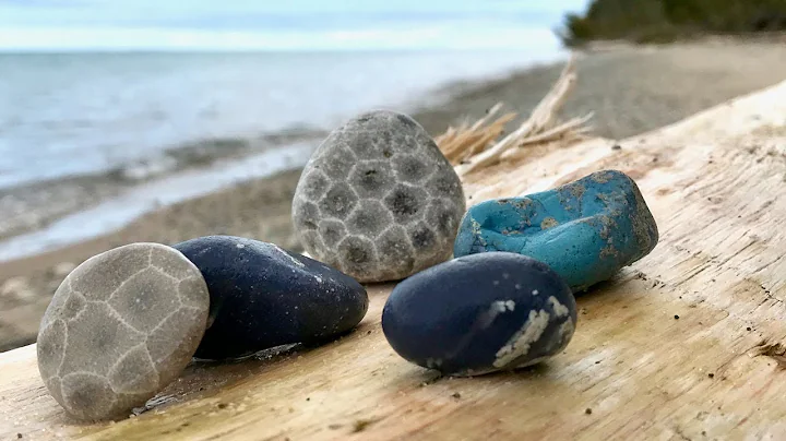 North Beach at LelandPetoskey Stones and Leland Blue
