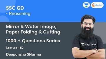 Mirror & Water Image-Paper Folding & Cutting | 1000+ Questions Series | Reasoning | Deepanshu Sharma