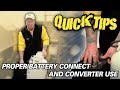 Proper Battery Connect and Converter Use | Pete's RV Quick Tips