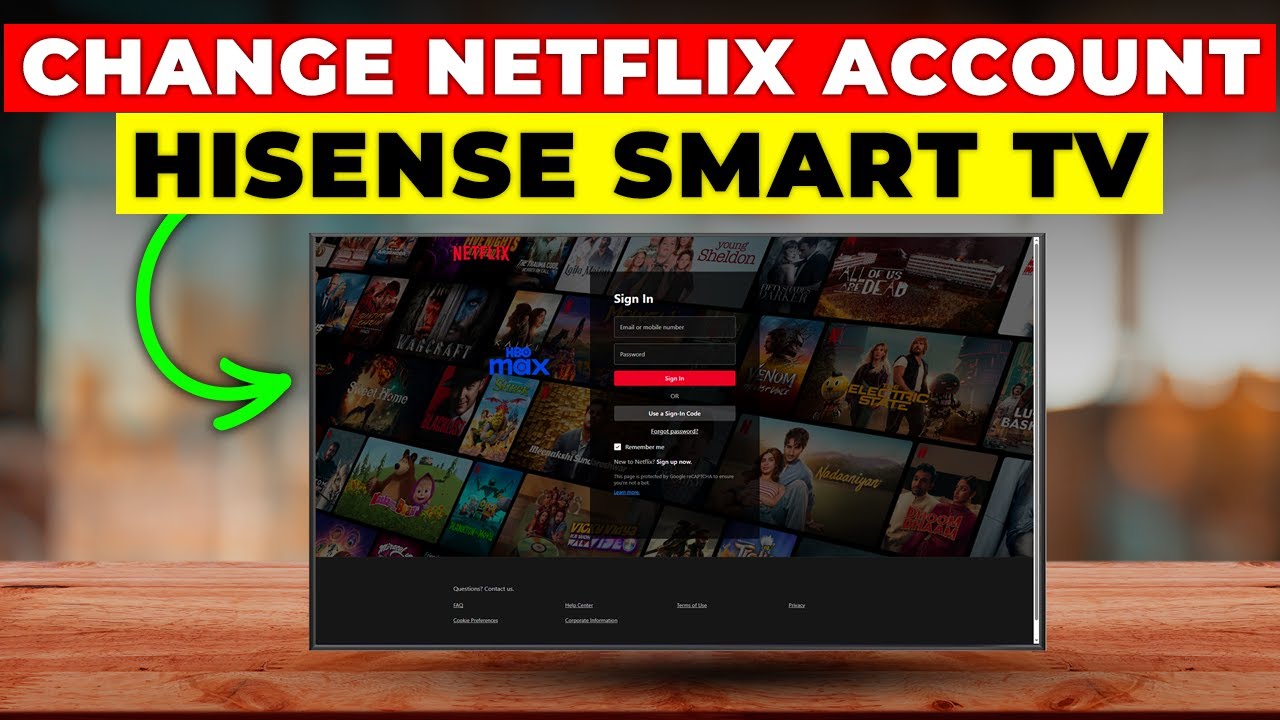 How To Change Netflix Account On Hisense Smart TV (Log Out