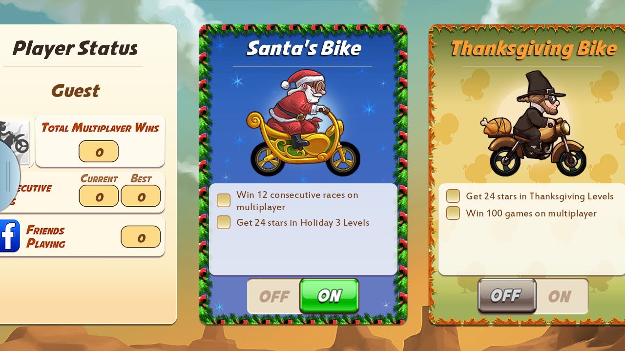 Santa motorcycle games amlasopa
