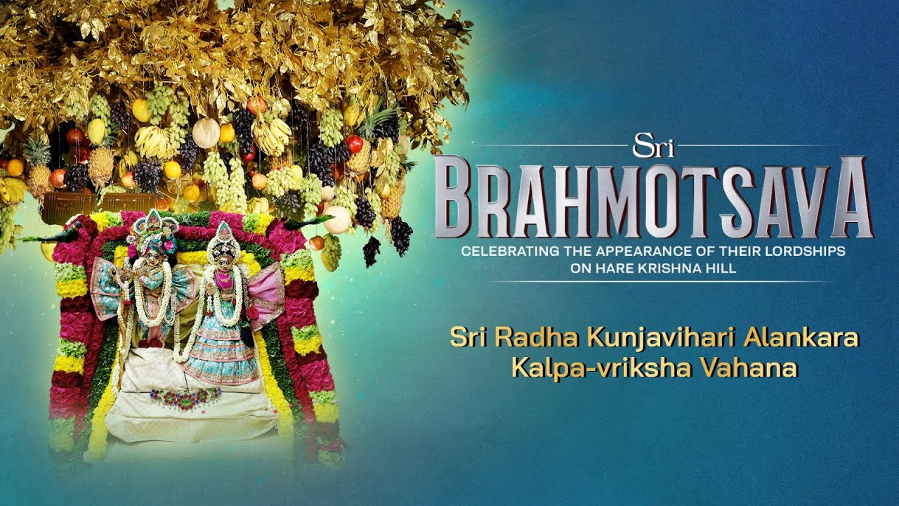 Sri Brahmotsava 2024  Kalpa Vriksha Vahana  Silver Jubilee Celebrations of ISKCON Bangalore