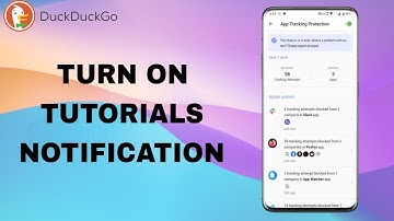 How To Turn On And Enable Tutorials Notification On DuckDuckGo App