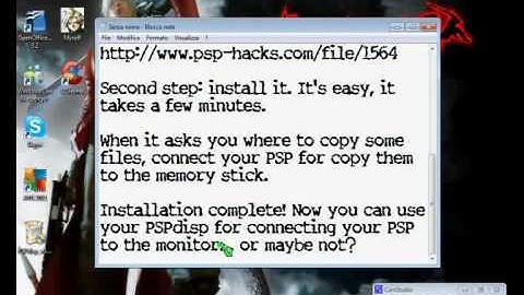 How to use and install PSPdisp v.0.6