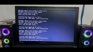 Toshiba dynabook insert system disk in drive, Press any key when ready...