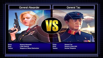 C&C Generals Zero Hour - Challenge - General Alexander VS General Tao (Hard) !!!