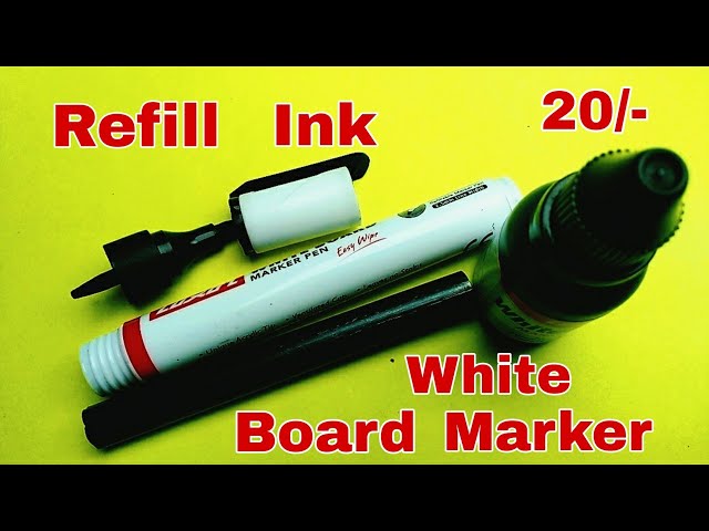 Black Pallas Pen - Refillable Whiteboard Dry Erase Marker