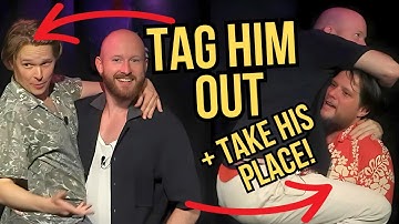 We IMPROVISE 10 different sketches in 4 minutes | The FREEZE TAG Game | Shoot From The Hip