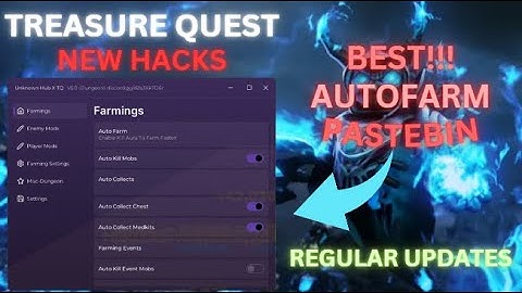 TQ Treasure Quest SCRIPT/HACK [ UNKNOWN HUB X TQ ] SMOOTH / BEST Autofarm Weapon Player and EnemyMod