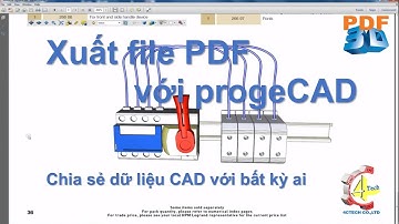 Xuất file PDF 3D với progeCAD