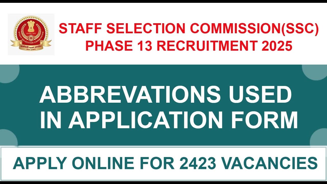 Crack the SSC Code: Understanding Key Abbreviations