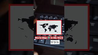 world map in ms word | world map in ms word shortcut #msword #mswordshortcuts #worldmap #shortvideo