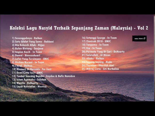 Koleksi Album - 25 Lagu Nasyid Terbaik Sepanjang Zaman (Malaysia) Vol 2 class=