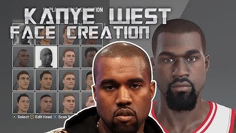 2K20 Kanye West Face Creation