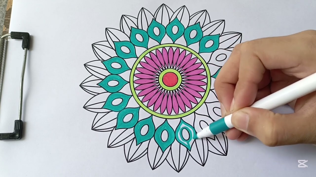 Relaxing Mandala Coloring for Stress Relief | Calming Art Therapy 🖍️✨