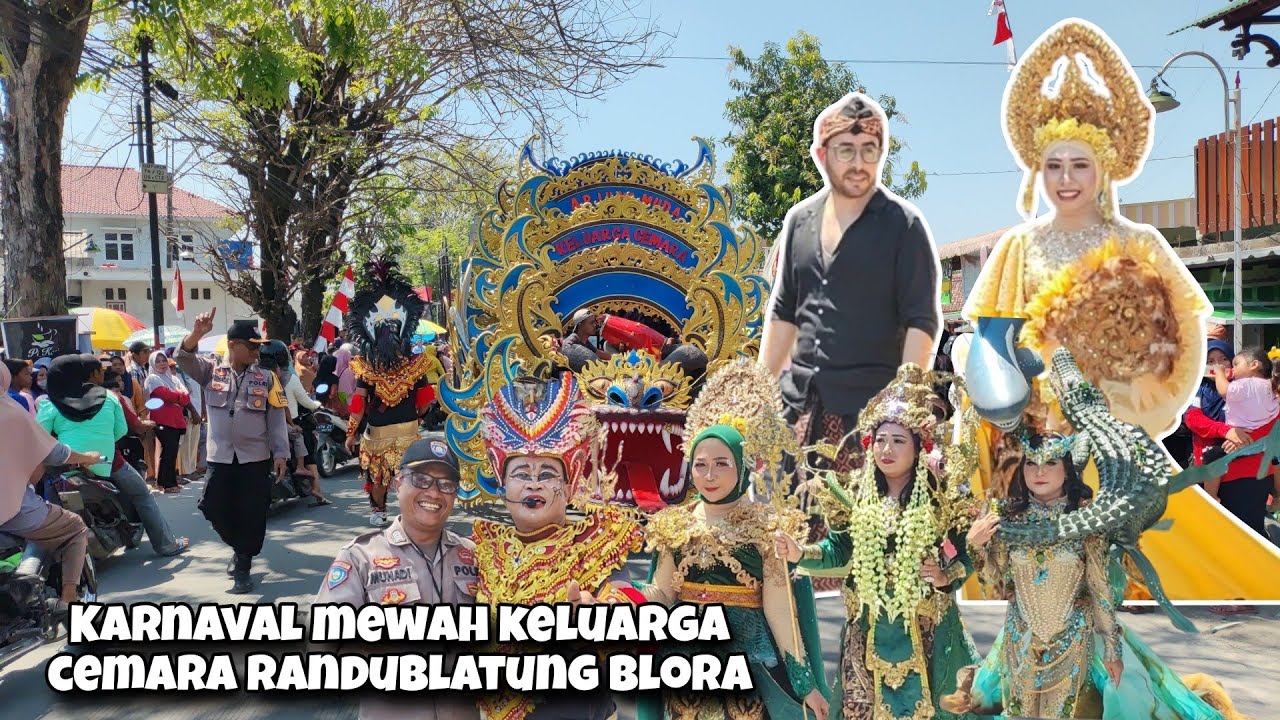 Ketika Bule Ikut Karnaval Kecamatan Randublatung Blora Inilah Momen Mewah Keluarga Cemara