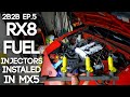Installing RX8 Fuel Injectors in the Miata! | 2Broke2Boosted Ep. 5