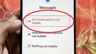 Select All Conversation can bubble in Google Messages App
