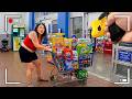 Cops Surprise Stop Shoplifting Woman With an ENTIRE Cart Full