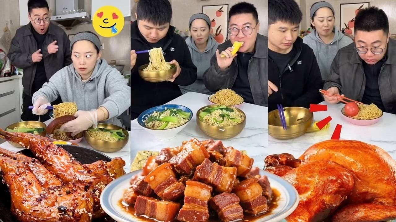 Người anh trai keo kiệt muốn ăn hết phần thịt lợn kho một mình, nhưng mẹ đã chia cho em trai.