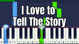 I Love to Tell the Story | Easy Piano Tutorial for Beginners (Hymn)