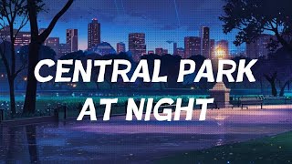 Central Park At Night ☂️🌃 Lofi Hip Hop/Chill Beats [ Music for Sleeping / Chilling / Studying ]