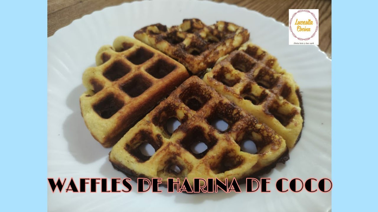 WAFFLES DE HARINA DE COCO DIETA KETO Y LOW CARB YouTube