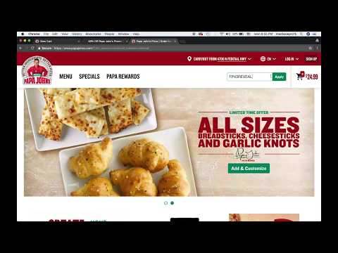 Papa Johns Promo Code Order Online PapaJohns.com