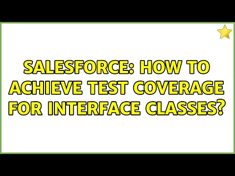 Salesforce: How to achieve Test Coverage for Interface Classes?