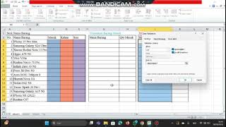 Tutorial cara memasukan stok barang ke excel