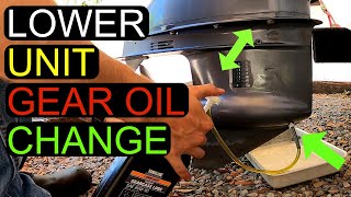 How to Change Lower Unit Gear Oil On Yamaha 115 Outboard