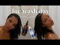 ♡ HOW I KEEP MY LOCS NICE & JUICY | wash day routine 🧖🏽‍♀️ | therealcholey