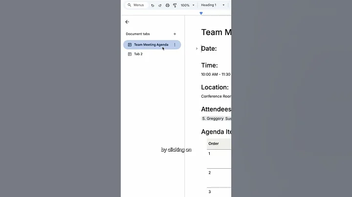Add tabs in your Google Docs to keep it all neat and navigable. 📋  #Shorts