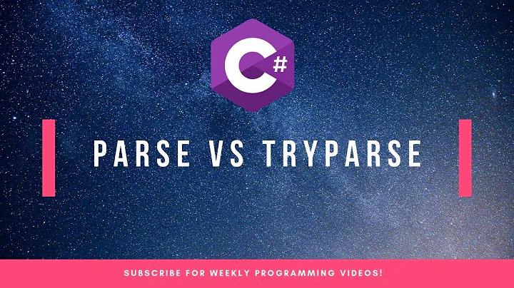 Parse Vs TryParse