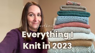 Everything I knit in 2023 // Slow start & strong finish // Cardi jumper, Tolsta, lot's of PetiteKnit