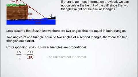 Application of Similar Triangles Video 5