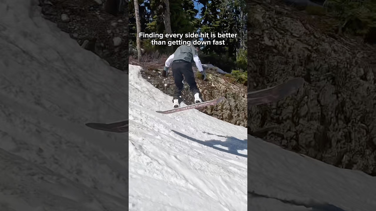 Finding every side hit is better than getting down fast @c@clewsnowboardingout@outdoormasterUS