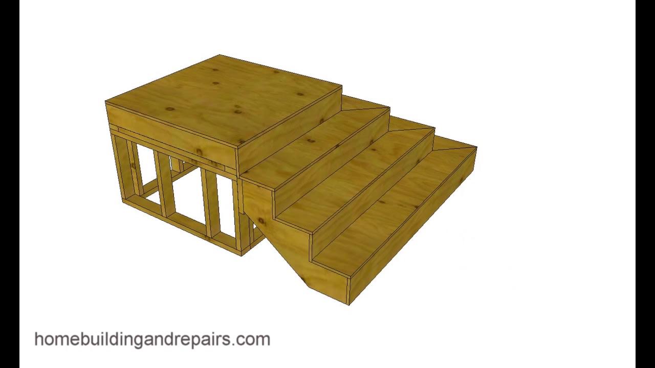 How to Build and Frame Stairs with Odd Shapes Book Example 1 YouTube