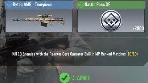 Call Of Duty Mobile Kill 10 Enemies with the Reactor Core Operator Skill in MP Ranked Matches