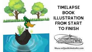 Timelapse Book Illustration Using Procreate Start To Finish - selfpublishedwhiz.com