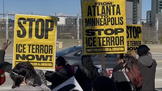Atlanta demonstrators rally against ICE following Minneapolis shooting