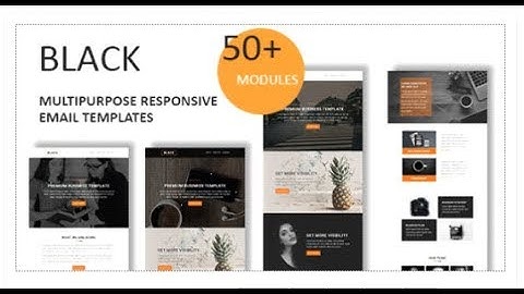 Black - Multipurpose Responsive Email Template With Online  | Themeforest Templates