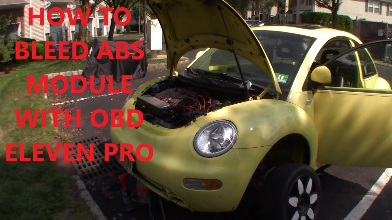 HOW TO BLEED VOLKSWAGEN MK4 ABS MODULE YouTube