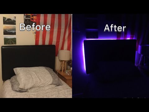 Insane bed LED lighting transformation 😱